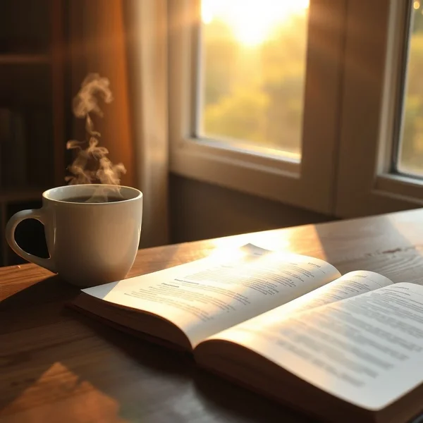Una persona che si stira davanti a una finestra in the morning per illustrare la locuzione avverbiale "in the morning"