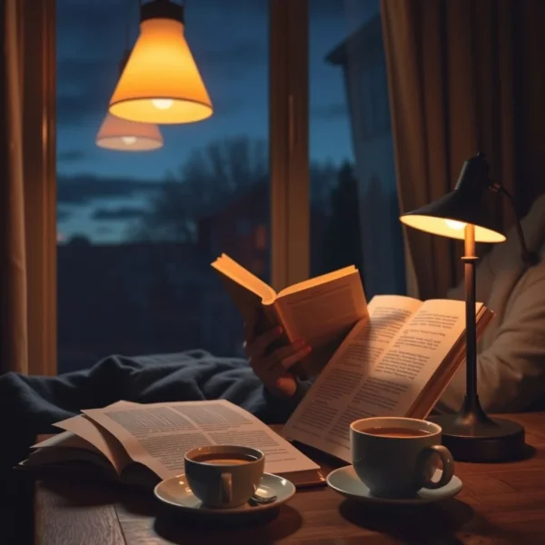 Eine Illustration einer Stadtsilhouette at night