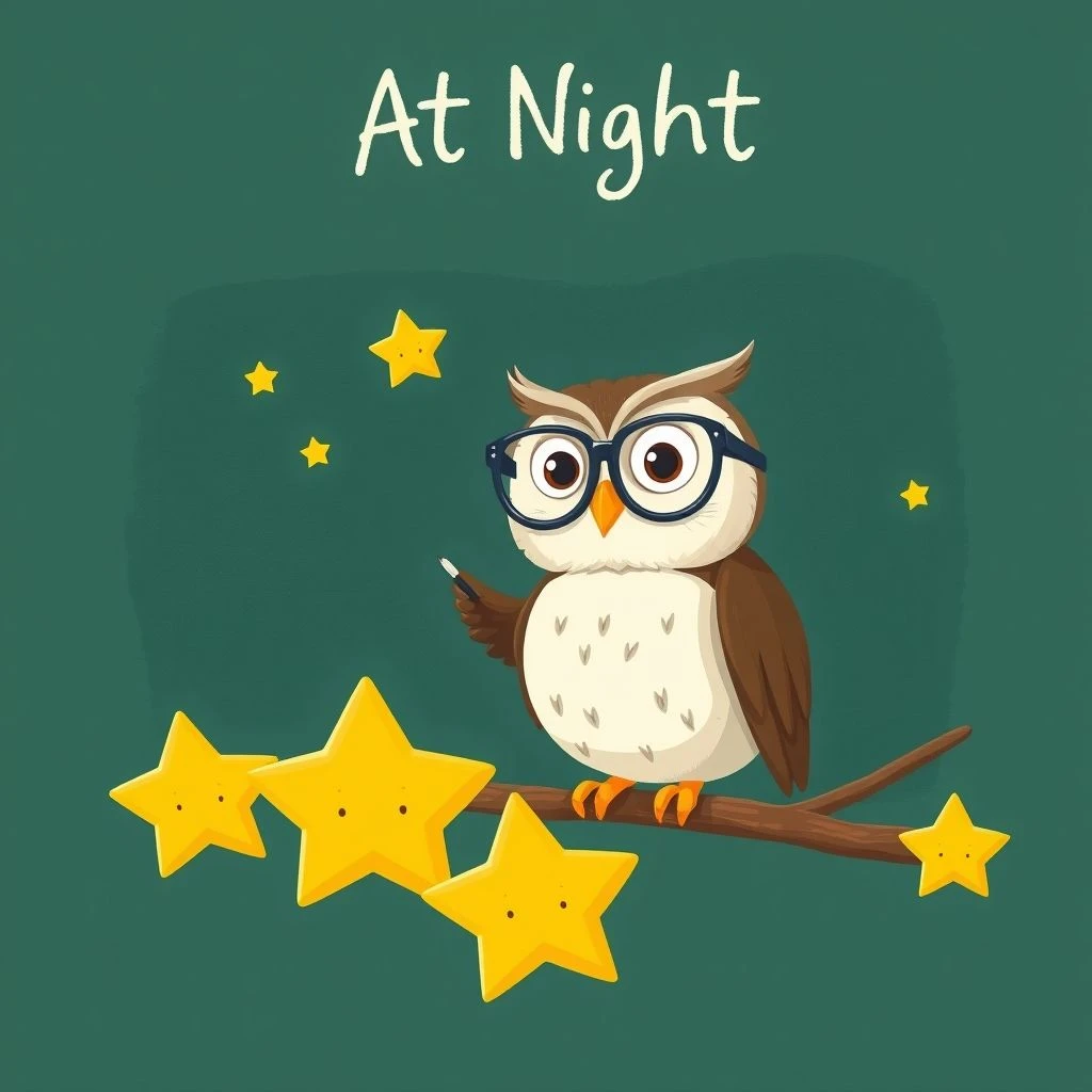 Maîtriser 'At Night' Un Guide de Grammaire Simple pour Apprenants Anglais