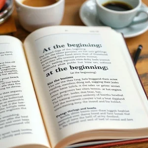 At the Beginning: Guide de grammaire pour les apprenants en anglais