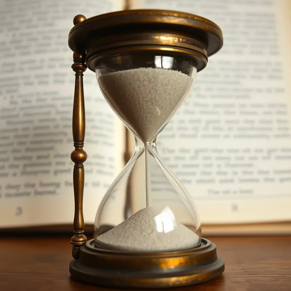 Gambar stopwatch yang menunjukkan waktu singkat untuk mengilustrasikan arti "in a few seconds"