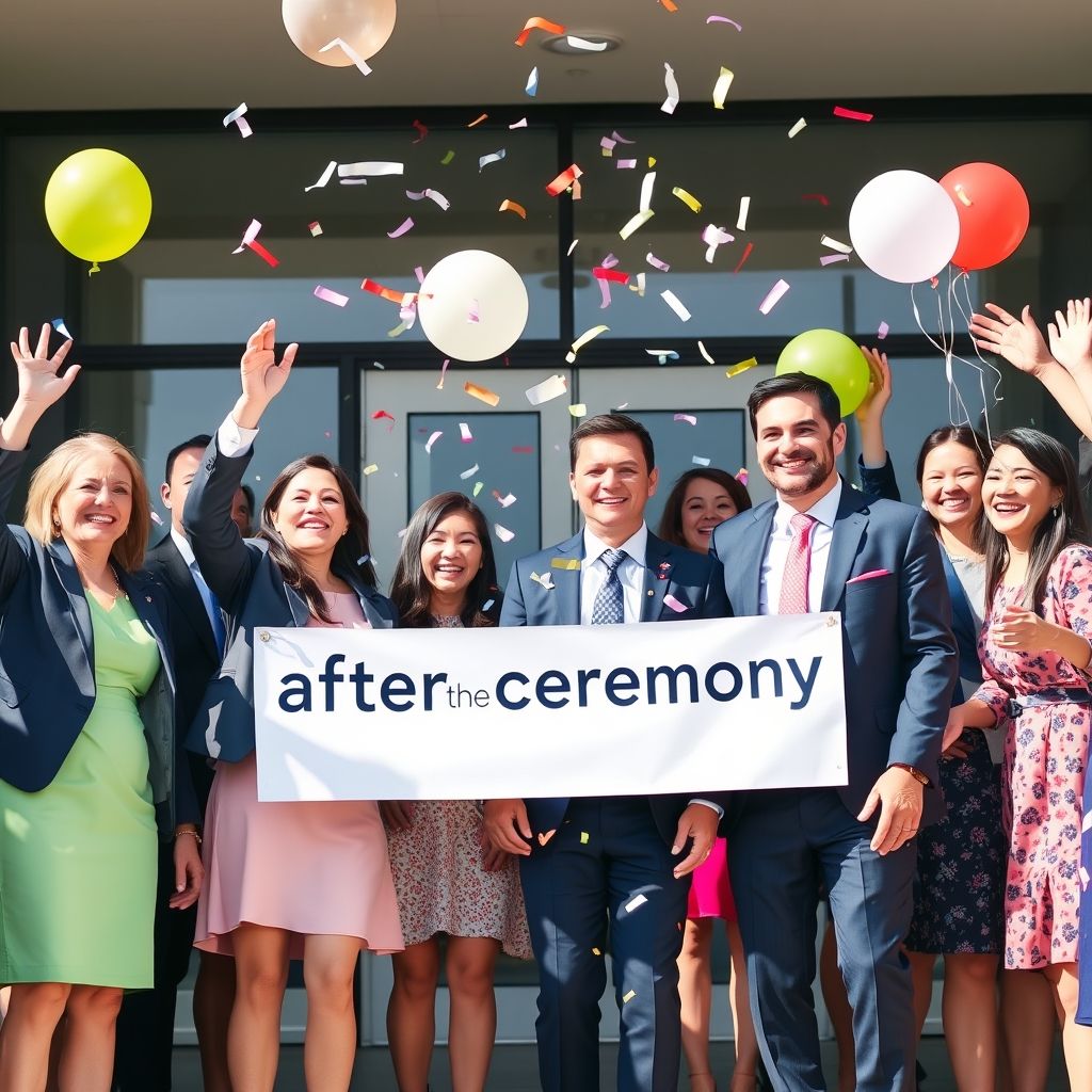 "after the ceremony" 완전 정복 간단한 문법 가이드로 영어가 더 자연스러워진다
