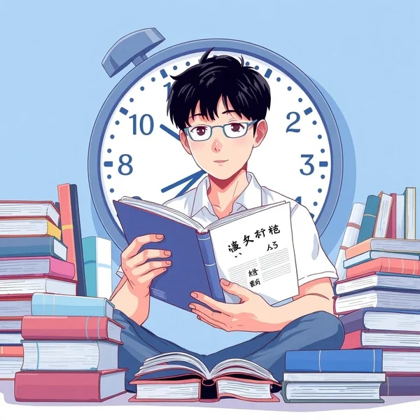 A person looking at a clock, showing the meaning of as soon as possible