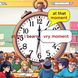 "At That Very Moment" İfadesinde Ustalaşmak İngilizce İçin Dilbilgisi Rehberi