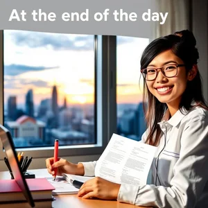 "At the End of the Day" ifadesinde ustalaşmak basit bir dil bilgisi rehberi at the end of the day