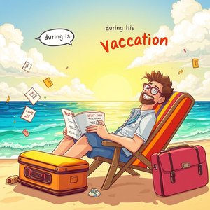 Das Beherrschen von During His Vacation Ein einfacher Grammatikleitfaden für Englischlernende