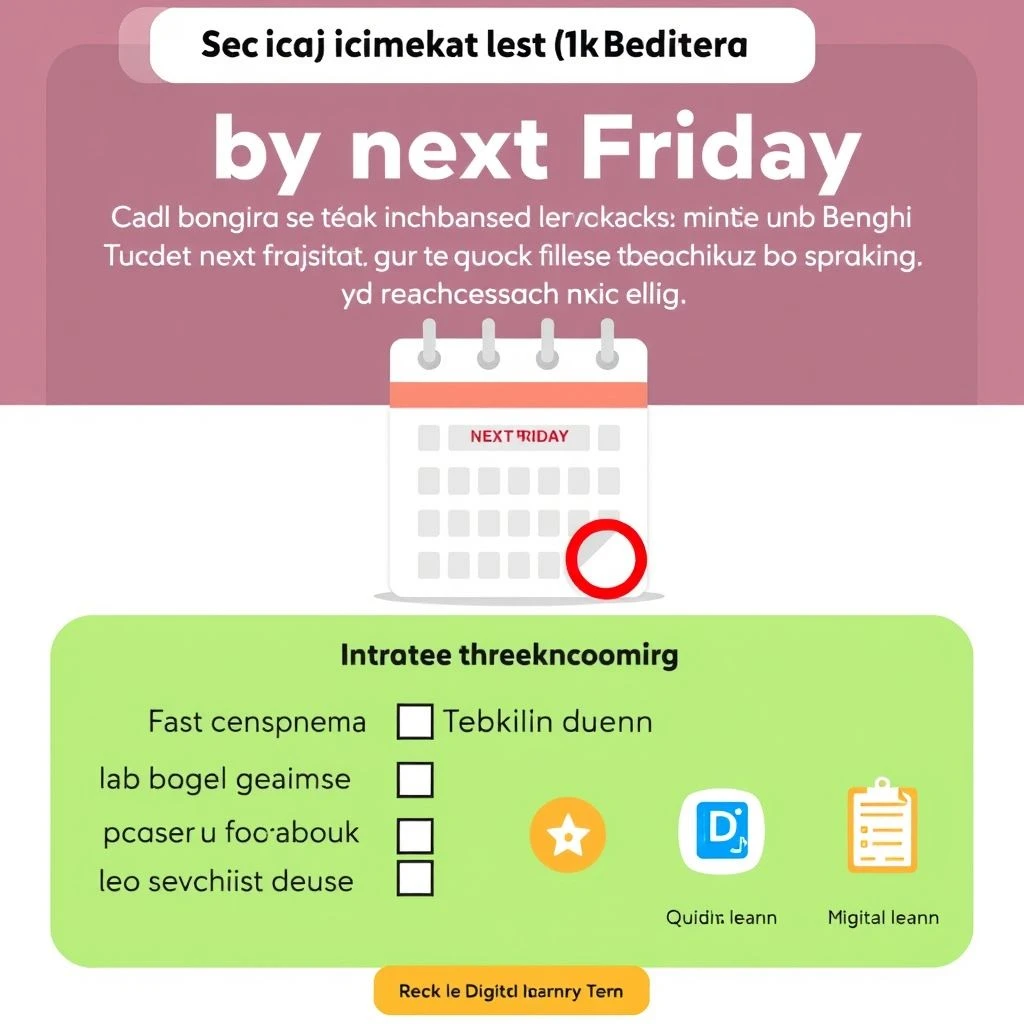 By Next Friday Üzerinde Ustalaşmak Son Tarihler İçin Dilbilgisi Rehberi