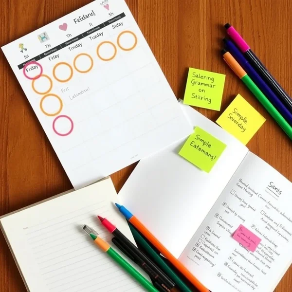 Imagen de un calendario con el fin de semana rodeado, con el título: Usando "by the weekend" en oraciones en inglés