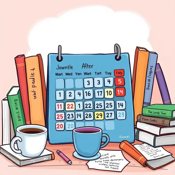 Un calendario con los días después de un feriado marcados, ilustrando la frase "after the holidays"