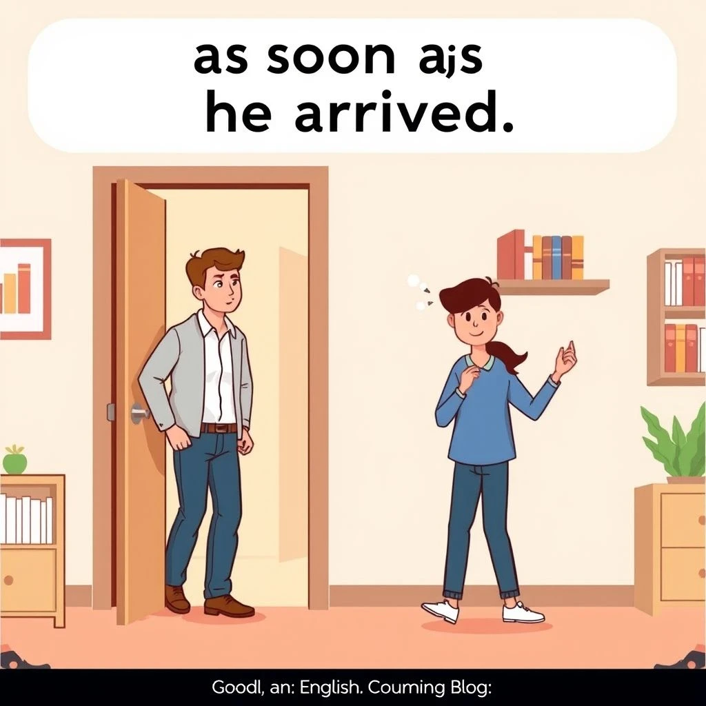 Dominando as soon as he arrived Um Guia Simples de Gramática