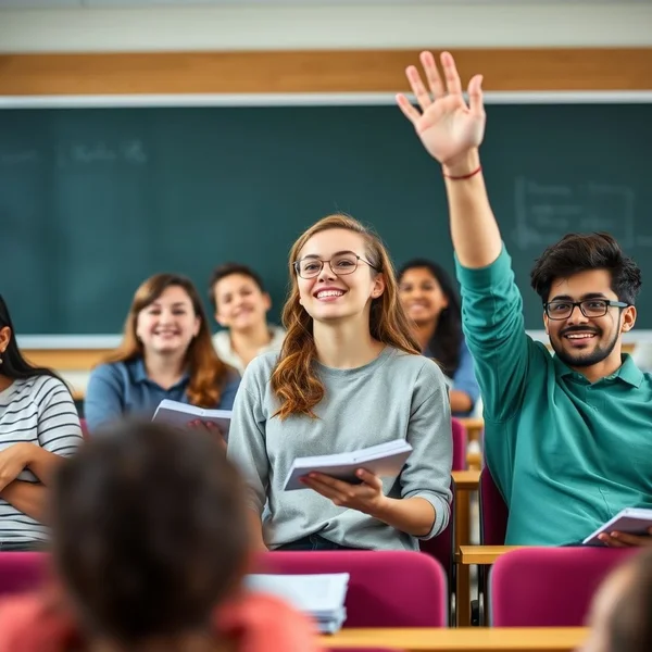 Estudiantes tomando notas during the lecture