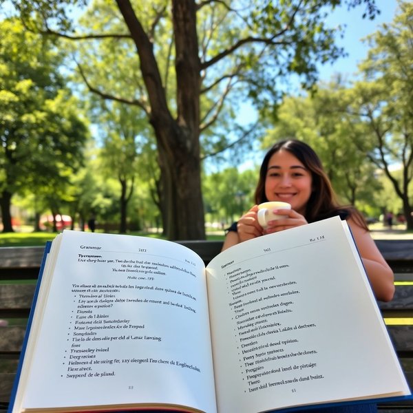 A person reading a book in a park during the weekend