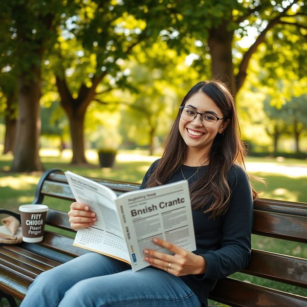 A person reading a book in a park during the weekend
