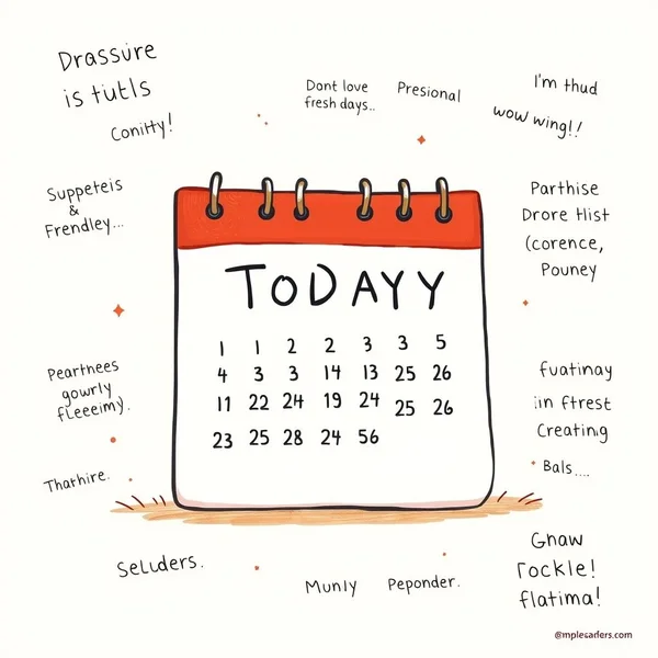 Un calendario con una línea que va desde hoy hacia el futuro, ilustrando el significado de from now on
