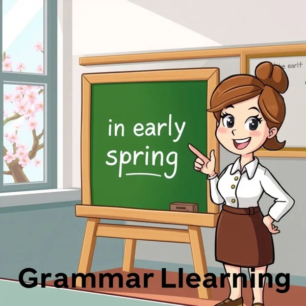 Flowers blooming in early spring to show the meaning of the phrase