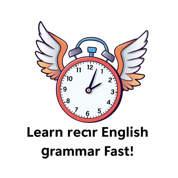 Un reloj rápido que muestra el significado de la frase adverbial in no time