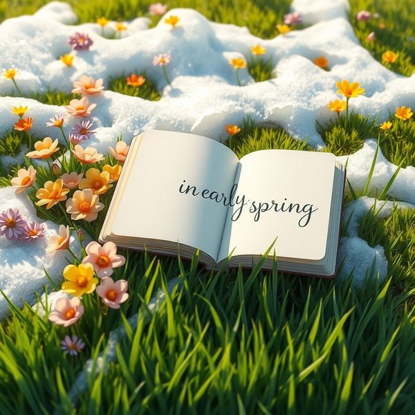 Bloemen die bloeien in early spring om de betekenis van de uitdrukking weer te geven