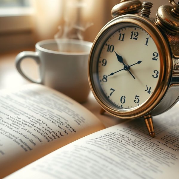 A clock with hands moving quickly to show the meaning of "in just a moment"