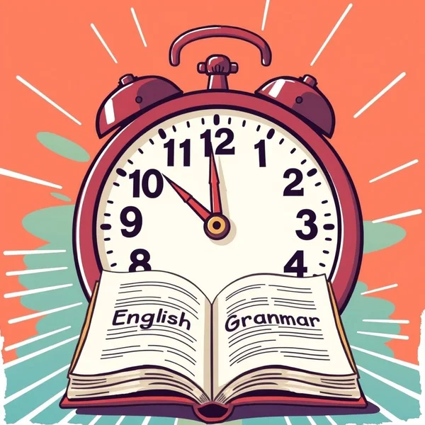 A fast clock showing the meaning of the adverbial phrase in no time