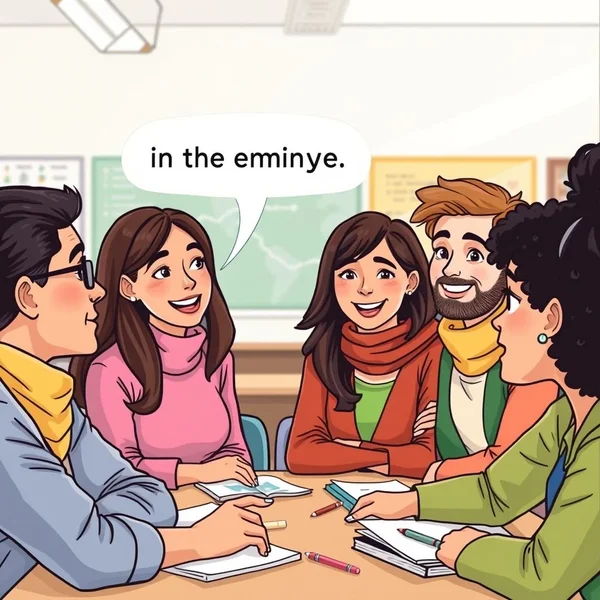 Cümlede "in the meantime" zarfının kullanımı