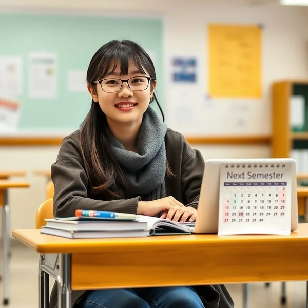 How to use the phrase "in the next semester"