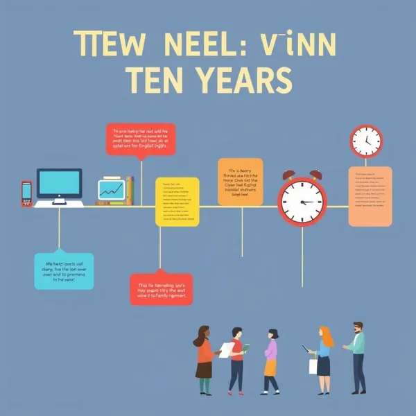 A timeline showing rapid technological changes in the past decade.