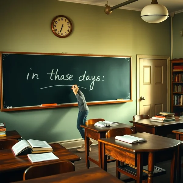 A vintage photo representing the phrase 'in those days'