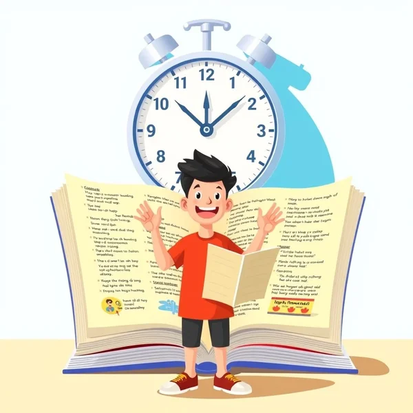 A clock showing a specific time to represent using 'at that moment'