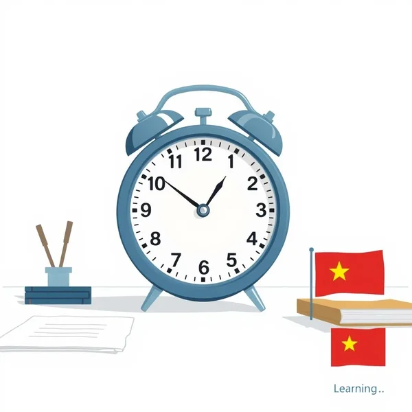 A clock showing 11:55 AM, illustrating the deadline meaning of by noon