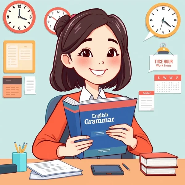 Sử dụng cụm từ “during working hours” trong câu tiếng Anh