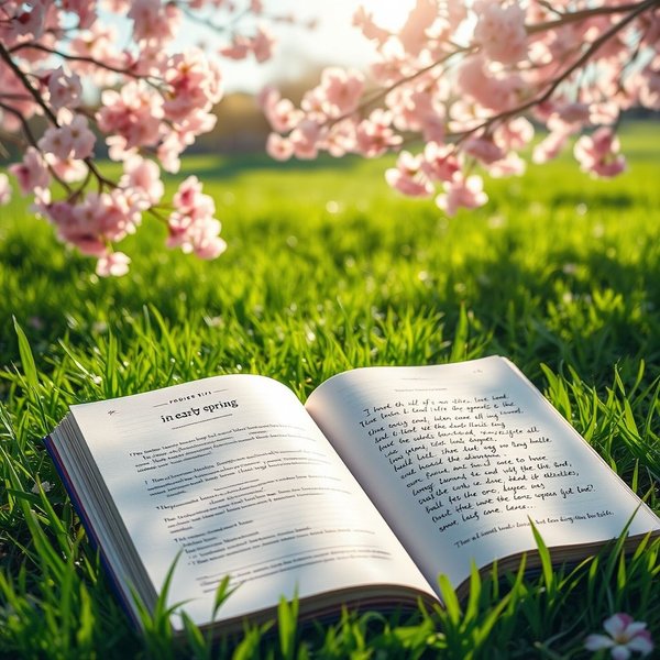 Flowers blooming in early spring to show the meaning of the phrase