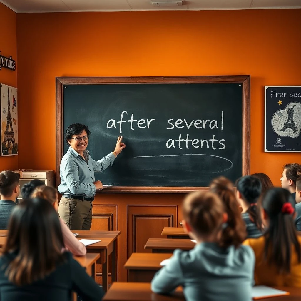Maîtriser After Several Attempts Guide Grammaire Simple et Exemples