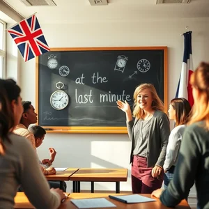 Maîtriser « at the last minute » Guide de grammaire pour apprenants FLE