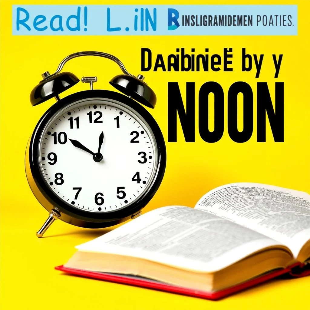 Maîtriser « By Noon » Guide de grammaire simple et exemples pratiques