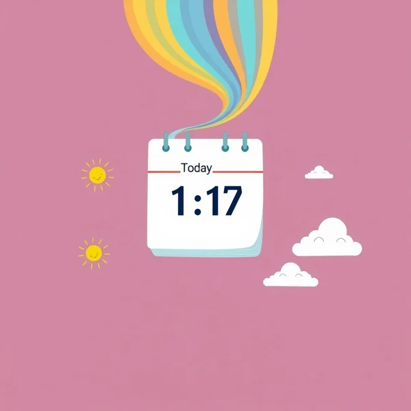 Un calendrier avec une ligne tracée d’aujourd’hui vers le futur, illustrant la signification de from now on