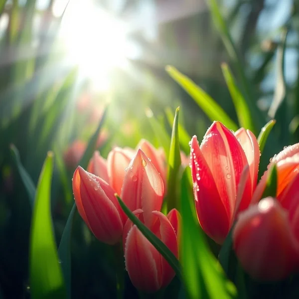 Flowers blooming in early spring to show the meaning of the phrase