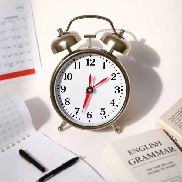 Een klok die 11:55 AM aangeeft, als illustratie van de deadlinebetekenis van by noon
