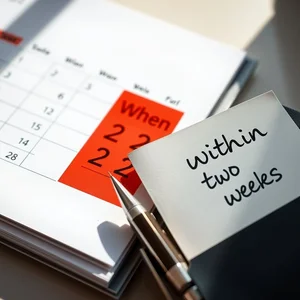 Meester worden in binnen twee weken: eenvoudige grammaticagids voor 'within two weeks'