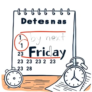 Meesterschap over by next Friday een eenvoudige grammaticagids voor deadlines