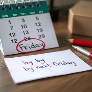 Die Meisterung von By Next Friday Ein einfacher Grammatikleitfaden für Fristen