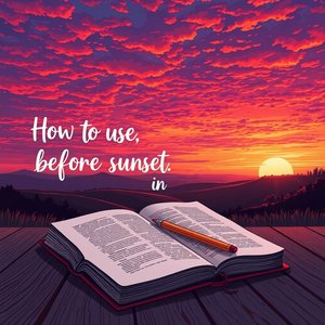 Meistere before sunset: Einfache Grammatik, klare Beispiele und Tipps