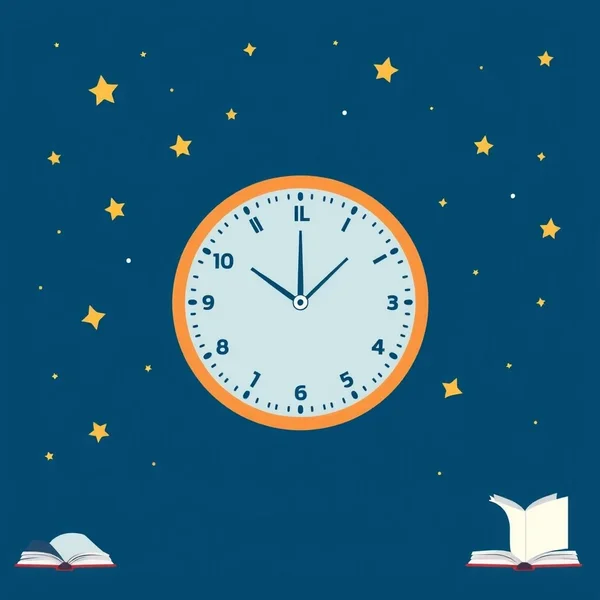 Jam yang menunjukkan waktu setelah midnight