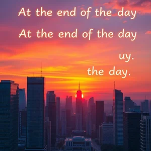 Осваиваем At the End of the Day – Простой справочник для изучающих английский at the end of the day
