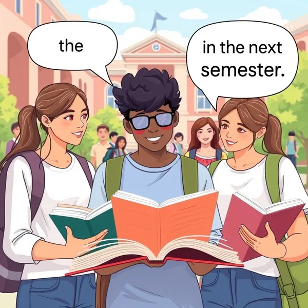 How to use the phrase "in the next semester"