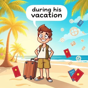 Padroneggiare During His Vacation: Guida di Grammatica Facile per Studenti