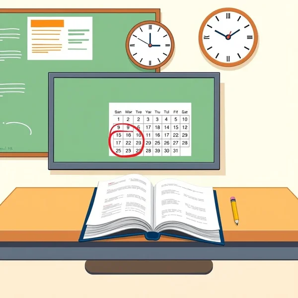 Un calendario con una data cerchiata, che illustra il concetto di 'until the deadline'