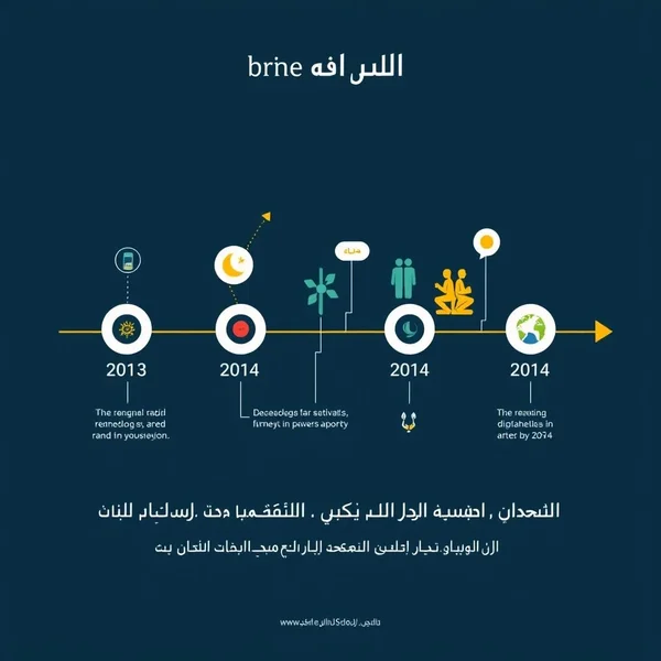 خط زمني يُظهر التغيرات التكنولوجية السريعة in the past decade.