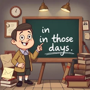 إتقان استخدام in those days: دليل قواعد بسيط لمتعلمي الإنجليزية