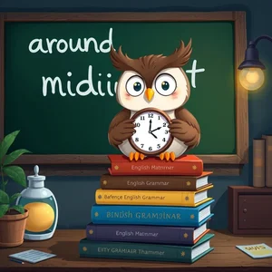 คู่มือไวยากรณ์ง่ายๆ ใช้ around midnight พร้อมตัวอย่างและเทคนิค