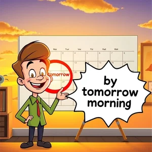 เชี่ยวชาญ by tomorrow morning คู่มือไวยากรณ์ง่ายๆ เข้าใจเส้นตายภาษาอังกฤษทันที